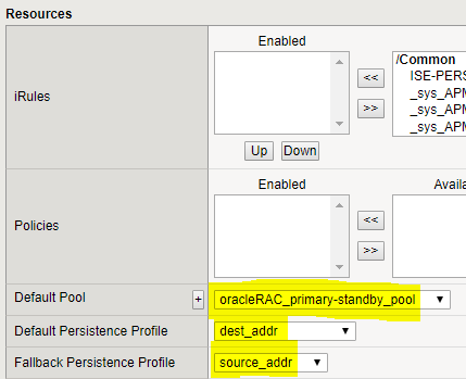 F5 OracleRAC VS3